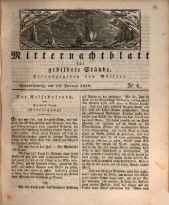 Mitternachtblatt für gebildete Stände Freitag 13. Januar 1826