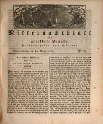 Mitternachtblatt für gebildete Stände Mittwoch 15. März 1826