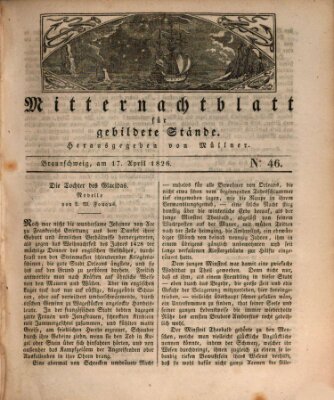 Mitternachtblatt für gebildete Stände Montag 17. April 1826