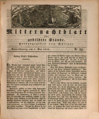 Mitternachtblatt für gebildete Stände Montag 1. Mai 1826