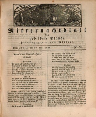 Mitternachtblatt für gebildete Stände Mittwoch 17. Mai 1826