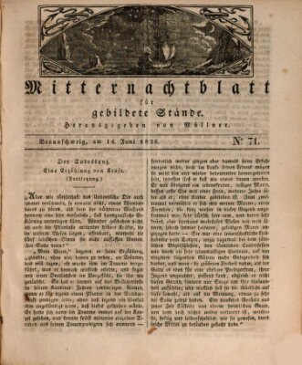 Mitternachtblatt für gebildete Stände Mittwoch 14. Juni 1826