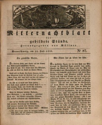 Mitternachtblatt für gebildete Stände Freitag 21. Juli 1826