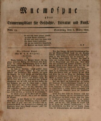 Mnemosyne (Neue Würzburger Zeitung) Sonntag 6. März 1831