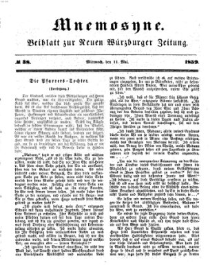 Mnemosyne (Neue Würzburger Zeitung) Mittwoch 11. Mai 1859