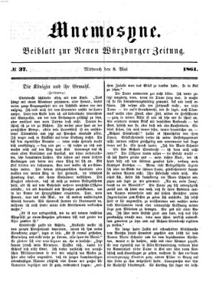 Mnemosyne (Neue Würzburger Zeitung) Mittwoch 8. Mai 1861