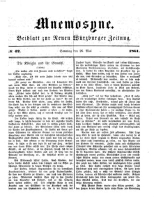 Mnemosyne (Neue Würzburger Zeitung) Sonntag 26. Mai 1861