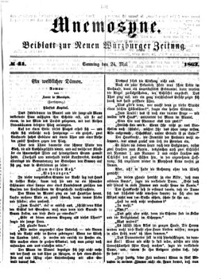 Mnemosyne (Neue Würzburger Zeitung) Sonntag 24. Mai 1863