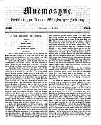 Mnemosyne (Neue Würzburger Zeitung) Mittwoch 4. Mai 1864