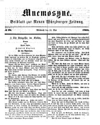 Mnemosyne (Neue Würzburger Zeitung) Mittwoch 11. Mai 1864