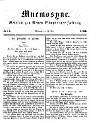 Mnemosyne (Neue Würzburger Zeitung) Mittwoch 6. Juli 1864