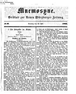 Mnemosyne (Neue Würzburger Zeitung) Sonntag 24. Juli 1864