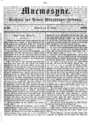 Mnemosyne (Neue Würzburger Zeitung) Mittwoch 17. August 1864