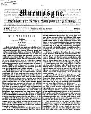 Mnemosyne (Neue Würzburger Zeitung) Sonntag 16. Oktober 1864