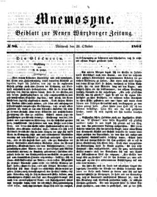 Mnemosyne (Neue Würzburger Zeitung) Mittwoch 26. Oktober 1864