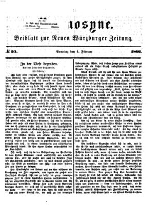 Mnemosyne (Neue Würzburger Zeitung) Sonntag 4. Februar 1866