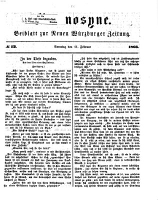 Mnemosyne (Neue Würzburger Zeitung) Sonntag 11. Februar 1866