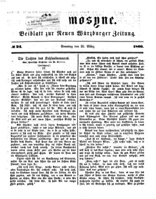 Mnemosyne (Neue Würzburger Zeitung) Sonntag 25. März 1866