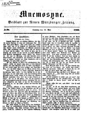 Mnemosyne (Neue Würzburger Zeitung) Sonntag 13. Mai 1866