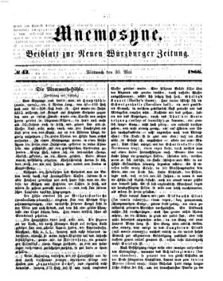 Mnemosyne (Neue Würzburger Zeitung) Mittwoch 30. Mai 1866