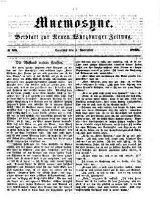 Mnemosyne (Neue Würzburger Zeitung) Sonntag 4. November 1866