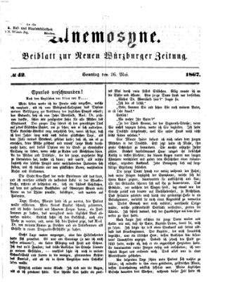 Mnemosyne (Neue Würzburger Zeitung) Sonntag 26. Mai 1867