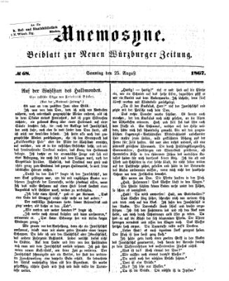 Mnemosyne (Neue Würzburger Zeitung) Sonntag 25. August 1867