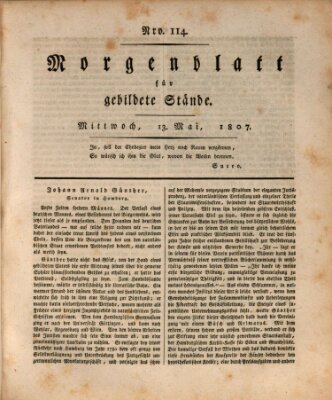 Morgenblatt für gebildete Stände Mittwoch 13. Mai 1807