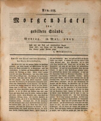 Morgenblatt für gebildete Stände Montag 18. Mai 1807