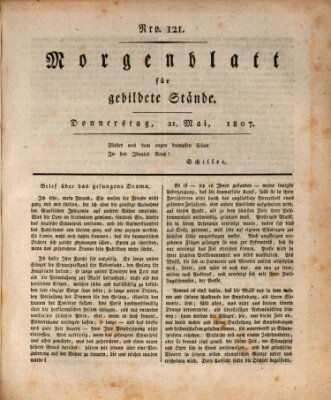 Morgenblatt für gebildete Stände Donnerstag 21. Mai 1807