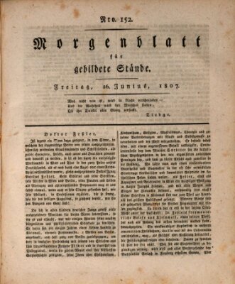 Morgenblatt für gebildete Stände Freitag 26. Juni 1807