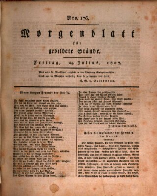 Morgenblatt für gebildete Stände Freitag 24. Juli 1807