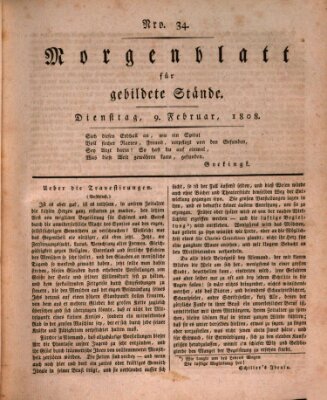 Morgenblatt für gebildete Stände Dienstag 9. Februar 1808