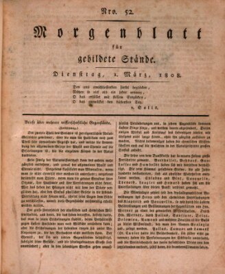 Morgenblatt für gebildete Stände Dienstag 1. März 1808