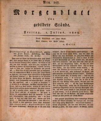 Morgenblatt für gebildete Stände Freitag 1. Juli 1808