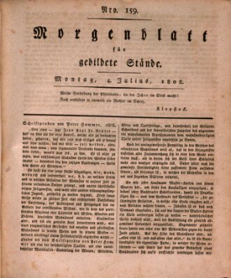 Morgenblatt für gebildete Stände Montag 4. Juli 1808