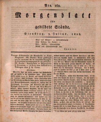 Morgenblatt für gebildete Stände Dienstag 5. Juli 1808