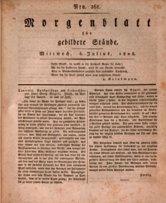 Morgenblatt für gebildete Stände Mittwoch 6. Juli 1808