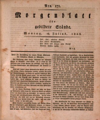 Morgenblatt für gebildete Stände Montag 18. Juli 1808