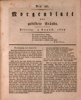 Morgenblatt für gebildete Stände Freitag 5. August 1808