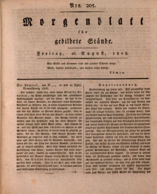 Morgenblatt für gebildete Stände Freitag 26. August 1808