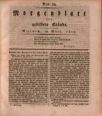 Morgenblatt für gebildete Stände Mittwoch 22. März 1809