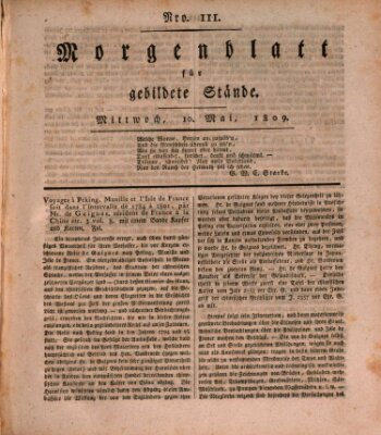 Morgenblatt für gebildete Stände Mittwoch 10. Mai 1809