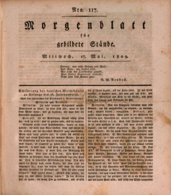 Morgenblatt für gebildete Stände Mittwoch 17. Mai 1809