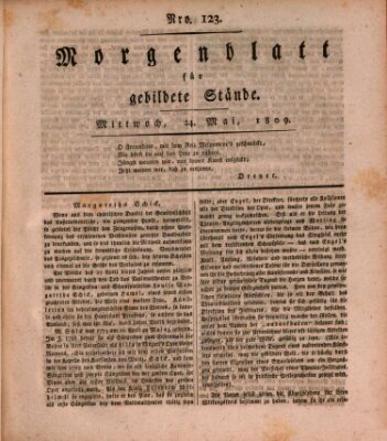 Morgenblatt für gebildete Stände Mittwoch 24. Mai 1809