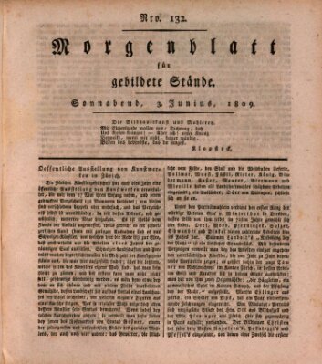 Morgenblatt für gebildete Stände Samstag 3. Juni 1809