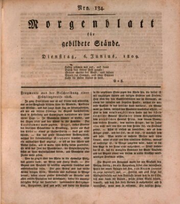 Morgenblatt für gebildete Stände Dienstag 6. Juni 1809