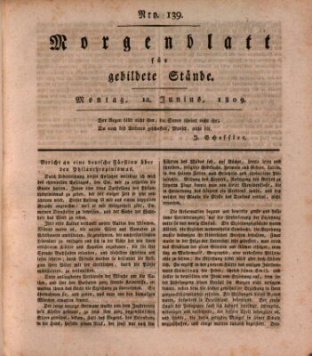 Morgenblatt für gebildete Stände Montag 12. Juni 1809