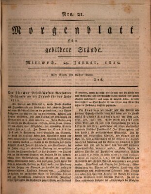 Morgenblatt für gebildete Stände Mittwoch 24. Januar 1810