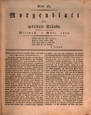 Morgenblatt für gebildete Stände Mittwoch 7. März 1810